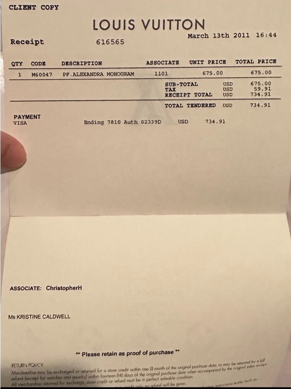 Louis Vuitton Brown and Gold Monogram Snap Wallet Detail - Picture 14 of 14